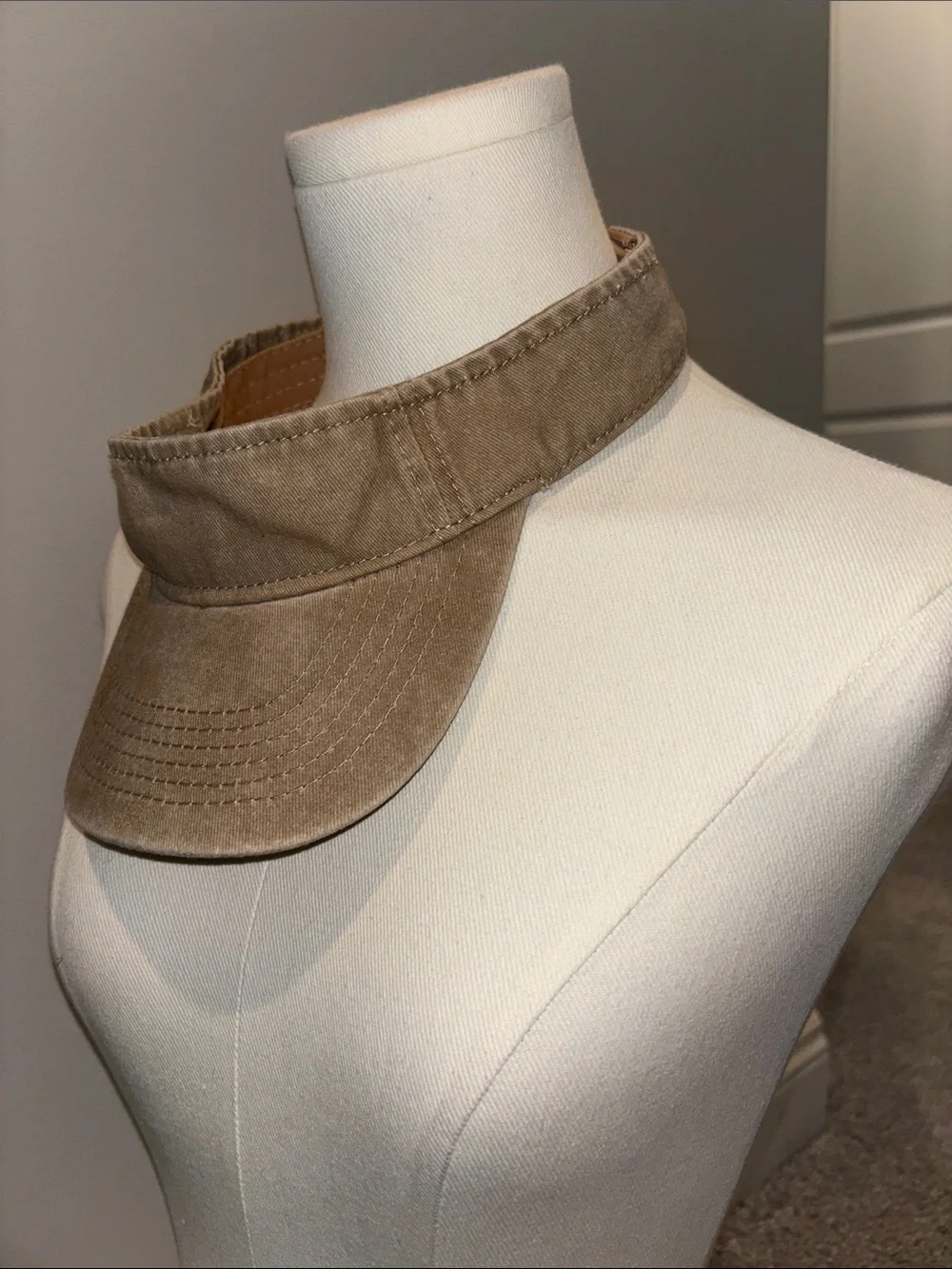 Two Sun Visor – Tan and Charcoal